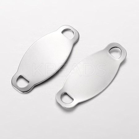 Tarnish Resistant Oval 304 Stainless Steel Links connectors LS-STAS-I045-34-1