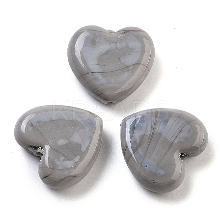 Heart Handmade Lampwork Beads LAMP-U003-01F-1