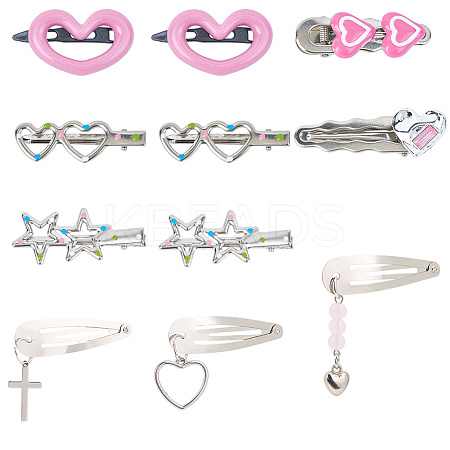 11pcs Iron Snap Hair Clips PHAR-CP0001-26-1