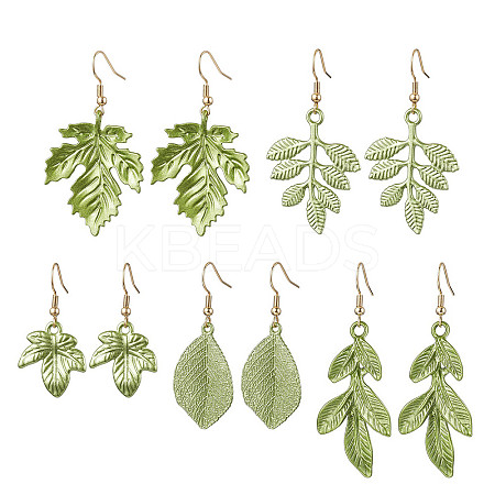 Painting Alloy Dangle Earrings EJEW-JE05739-1