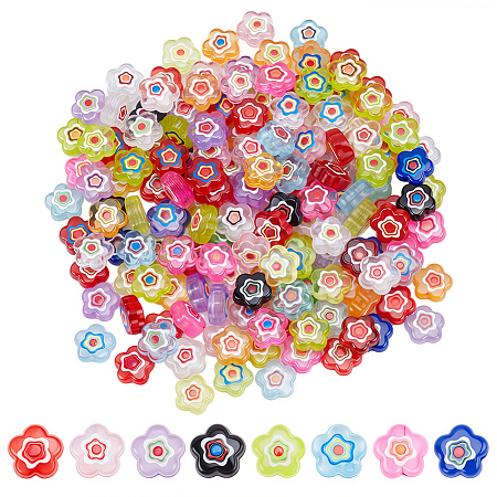 180Pcs Transparent Acrylic Beads OACR-PA0001-54-1