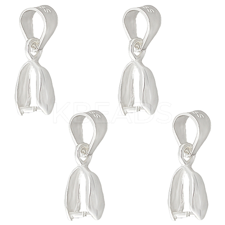 4Pcs 925 Sterling Silver Ice Pick Pinch Bails FIND-HS0002-08C-1