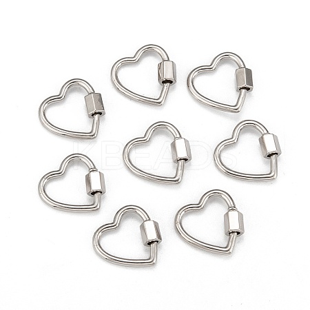 Brass Screw Carabiner Lock Charms LS-KK-T047-04P-1