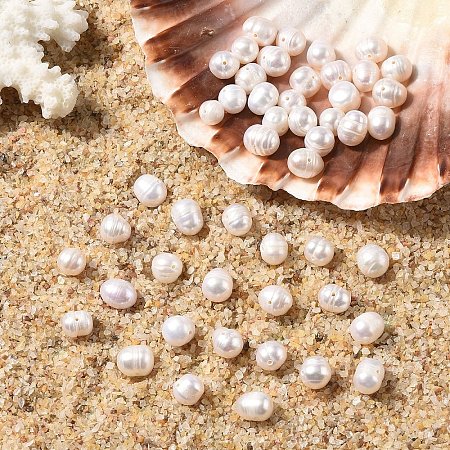10Pcs Natural Cultured Freshwater Pearl Beads PEAR-YW0001-34-1
