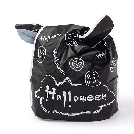 100Pcs Rabbit Shaped Halloween Candy Plastic Bags ABAG-U001-02L-1