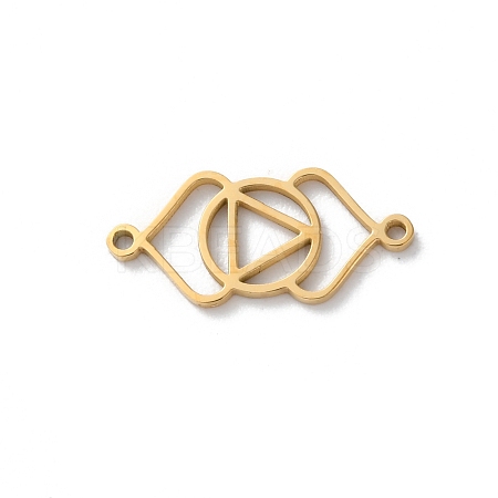 304 Stainless Steel Hollow Chakra Links STAS-S149-05F-1