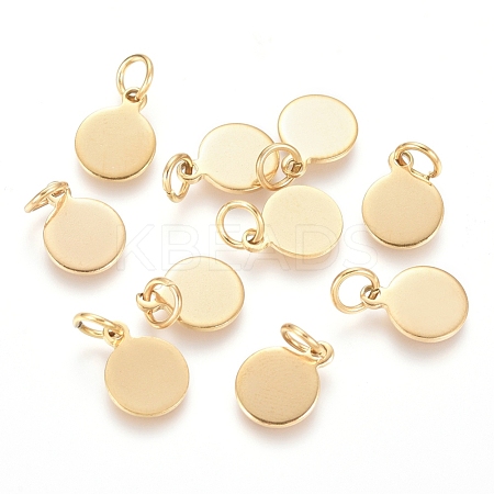 Ion Plating(IP) 304 Stainless Steel Charms STAS-I124-02B-G-1