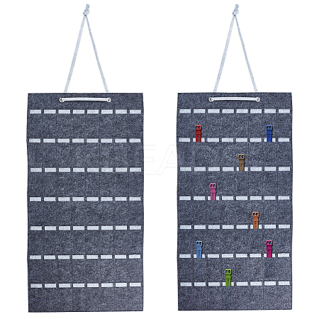 Felt Hanging Hair Claw Clip Organizer Holder for Women Girls AJEW-WH0596-113B-01-1