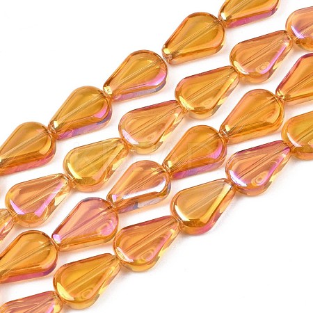Electroplate Glass Beads Strands EGLA-S188-15-B02-1