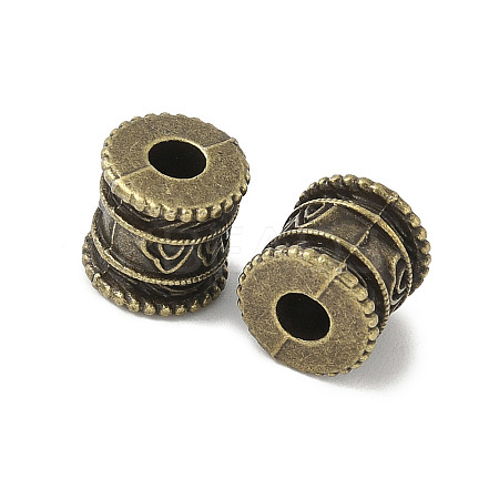 Tibetan Style Alloy European Beads FIND-F012-09AB-1
