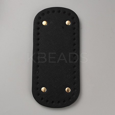 Oval Imitation Leather Bag Bottoms FIND-WH0126-545B-1