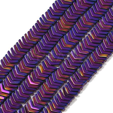 Electroplate Non-magnetic Synthetic Hematite Bead Strands G-F300-19-04-1