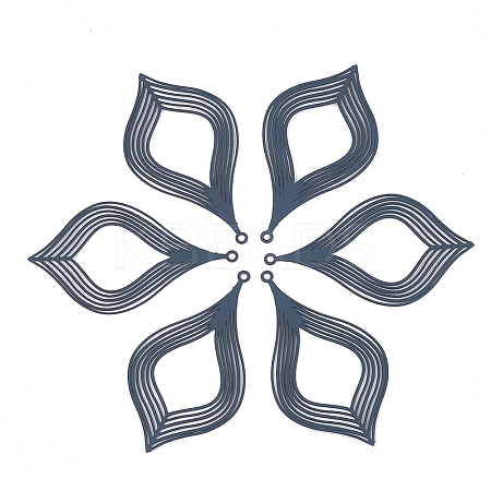 430 Stainless Steel Filigree Pendants LS-X-STAS-S108-09B-1