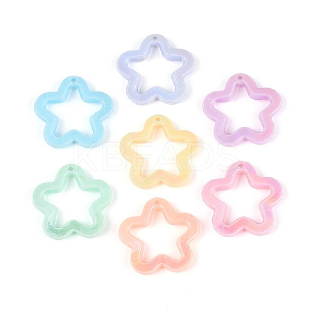Opaque Acrylic Pendants OACR-N150-03-1