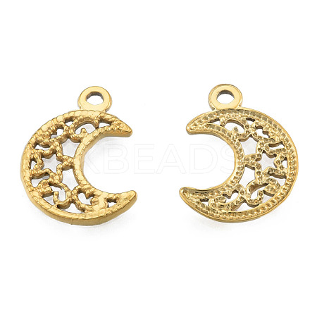 Ion Plating(IP) 201 Stainless Steel Pendants STAS-N098-224LG-1