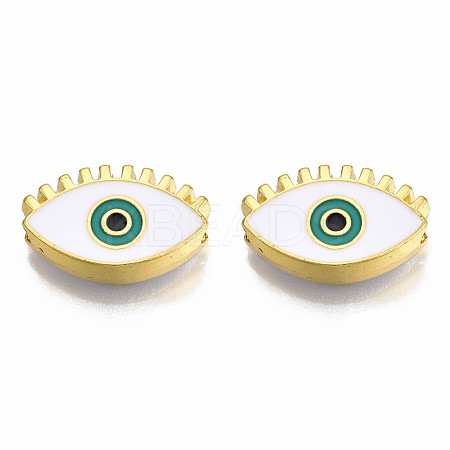 Rack Plating Alloy Enamel Pendants PALLOY-N172-065A-1