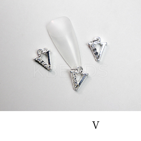 Alloy Rhinestone Cabochons MRMJ-T056-93P-V-1