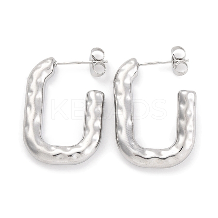 Non-Tarnish 304 Stainless Steel Stud Earrings EJEW-H013-23P-1