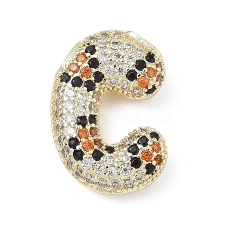 Brass Micro Pave Cubic Zirconia Pendants KK-Z108-02G-C-1