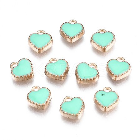 Alloy Enamel Charms ENAM-Q033-51G-1