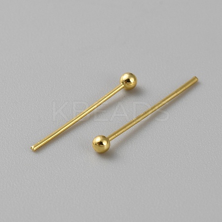 100Pcs Brass Ball Head Pins LS-FIND-WH0110-694B-G-1