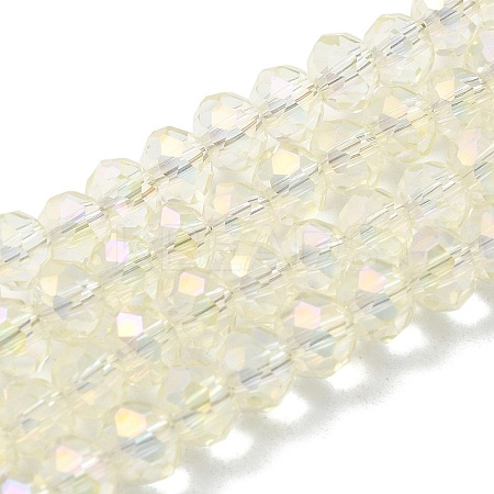 Electroplate Glass Beads Strands EGLA-D020-6x4mm-70-1
