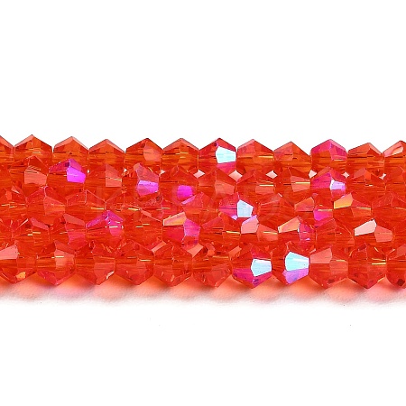 Transparent Electroplate Glass Beads Strands EGLA-A039-T3mm-L14-1