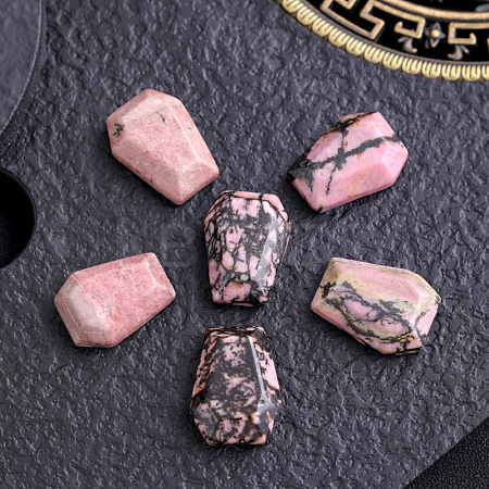 Natural Rhodonite Carved Coffin Decorations PW-WG95774-03-1
