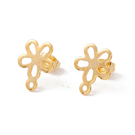 201 Stainless Steel Stud Earring Findings X1-EJEW-A071-06G-1