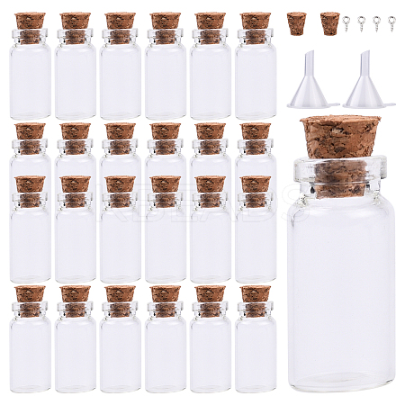 50Pcs Glass Jar Glass Bottles Bead Containers DIY-YW0017-27-1
