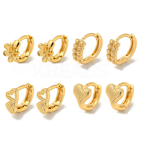 Light Gold Brass Hoop Earrings for Women EJEW-E295-32KCG-1