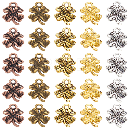 80Pcs 5 Colors Zinc Alloy Pendants FIND-LP0002-57-1