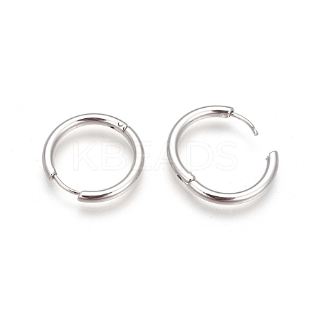 304 Stainless Steel Hoop Earrings EJEW-P177-P-08-1