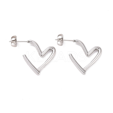 Non-Tarnish 304 Stainless Steel Stud Earring for Women EJEW-F287-01P-1