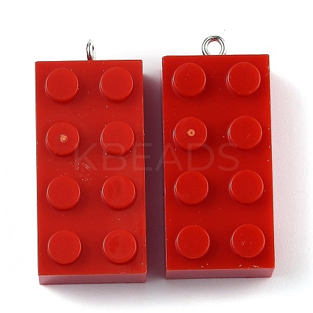 Opaque Acrylic Pendants MACR-B0001-02H-1