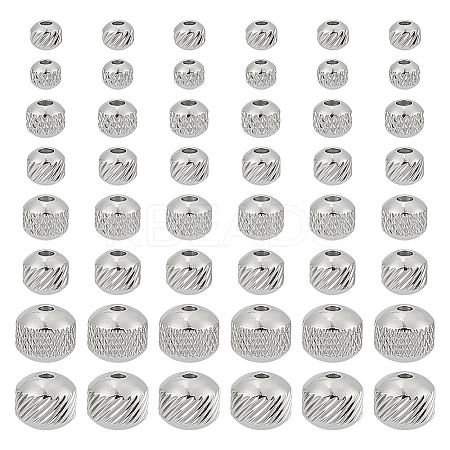 80Pcs 8 Styles 304 Stainless Steel Bead STAS-AR0002-04-1