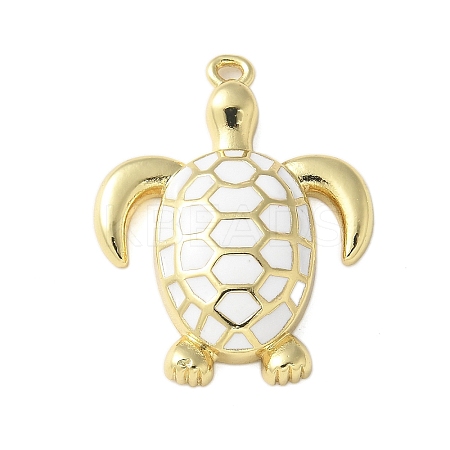 Brass Enamel Pendants X-KK-P290-13G-01-1