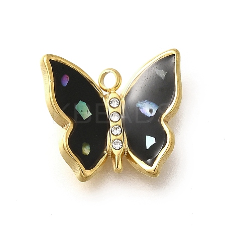 304 Stainless Steel Enamel Charms LS-STAS-Q347-10B-G-1