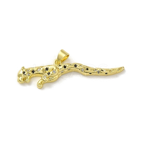 Rack Plating Brass Micro Pave Cubic Zirconia Pendants KK-A210-03H-G-1