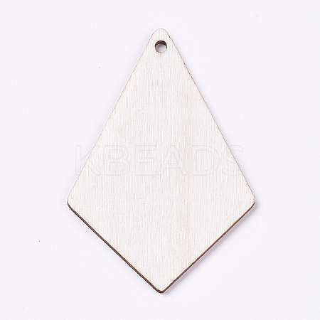 Unfinished Blank Wood Pendants WOOD-TAC0003-25-1