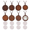 DIY Wood Pendant Decorations Making Kits HJEW-CA00076-1