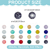 528Pcs 24 Styles Baking Paint Glass Beads DGLA-FG0001-01-2