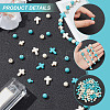 240pcs 4 Styles Synthetic Turquoise Beads TURQ-AR0001-42-4
