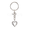 Valentine's Day Heart Alloy Pendant Keychain KEYC-JKC00625-03-1