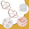 32Pcs Mini Iron Place Card Holders ODIS-SP0001-08RG-5