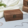 6Pcs Wooden Jewelry Packaging Boxes CON-FH0001-59-4