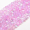Synthetic Moonstone Beads Strands G-F143-8mm-01-1