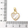 Brass Micro Pave Cubic Zirconia Pendants KK-M099-02G-3