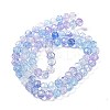 Transparent Crackle Glass Beads Strands X-CCG-L050-01B-08-3
