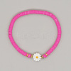 Bohemian Vacation Style Handmade Polymer Clay Heishi Beads Stretch Bracelets ZJ5032-8-1